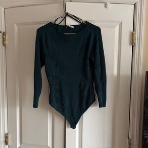 Ribbed Long Sleeve Bodysuit